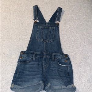 Denim Overall Shorts